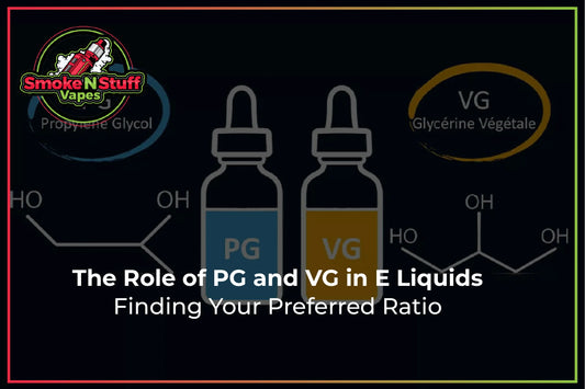 The Role of PG and VG in E Liquids 