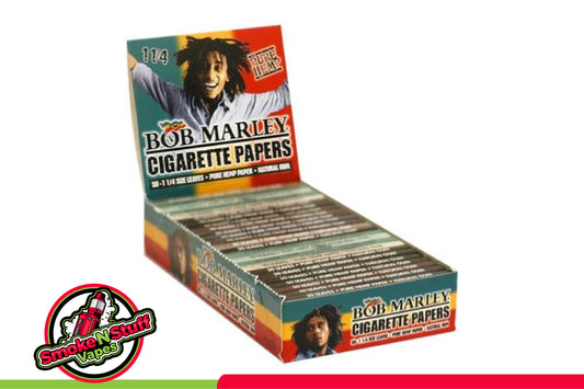 Bob Marley 1 1/4" Pure Hemp Cigarette Rolling Papers (5 Booklets)